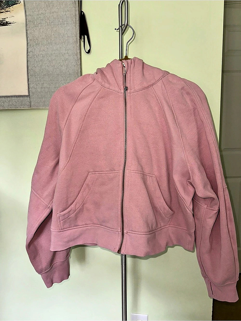 Lululemon Scuba Oversized Full-Zip Hoodie - Pink (M/L) - Gold/Rose Gold Hardware
